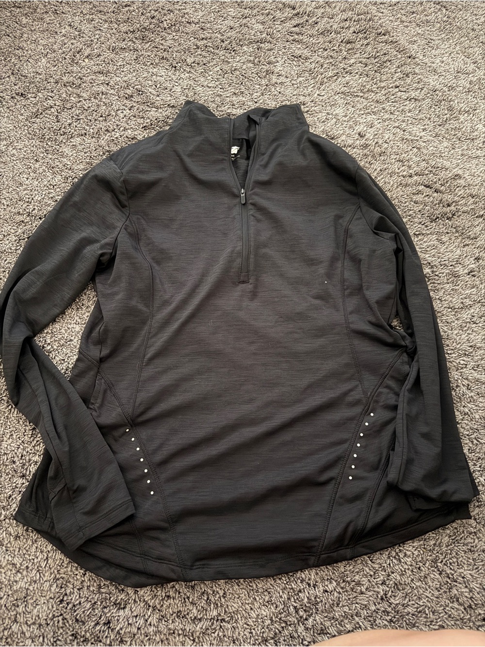 Avia Black Half-Zip Athletic Sweater